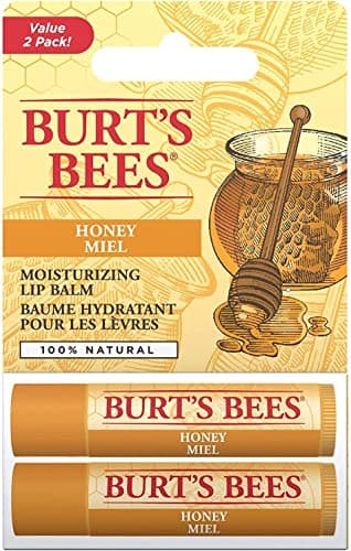 Image of Burt's Bees Lip Balm Multipack, Chapstick Lip Balms With Honey & Beeswax, Duo Value Pack, 2x4.25g