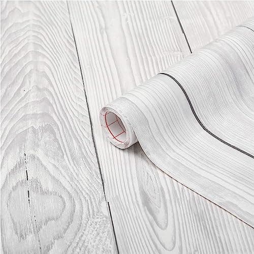 Image of d-c-fix Vinyl wrap Shabby Wood Effect 67,5 cm x 2 m - Sticky Back Plastic roll for Furniture, Kitchen & cupboards - Contact Paper Sticker self Adhesive Film