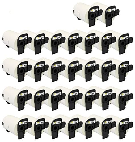 Image of Yellow Yeti 30 Rolls DK-11241 102 x 152mm Large Shipping Labels Compatible with Brother P-Touch QL-1050 QL-1050N QL-1060N QL-1100 QL-1110NWB | 200 Labels per Roll