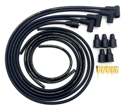 Image of Accuspark Black Silicon 8mm HT lead Custom leads for 4 cyl cars