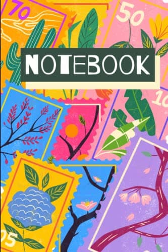 Image of Notebook: Cool Stamp Themed Journal, 120 Pages, Ideal For Mom, Dad, Kids and Stamp Lovers