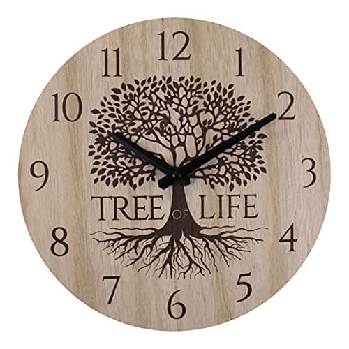 Image of Geko Small Tree Of Life Clock, 30cm.