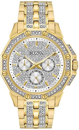 Image of Bulova Mens Multi Dial Watch Crystal Octava