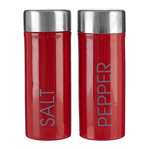 Image of Premier Housewares 508537 Liberty Salt and Pepper Set - Red