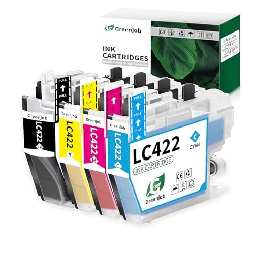 Image of Greenjob LC422 Ink Cartridges Replacement for Brother LC-422 LC-422XL LC-422XLVAL Ink Cartridges Multipack Compatible with Brother MFC-J5340DW MFC-J5345DW MFC-J5740DW MFC-J6540DW MFC-J6940DW (4-Pack)