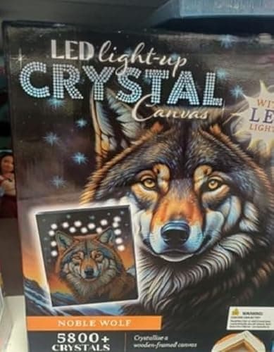 Image of New LED Light Up Crystal Canvas Premium Illuminated Wall Art, Built-in LED Lights for Soft, Creates A Sparkling, 3D Visual Effect, Ideal for Home Décor, Hotels, Offices, & Gifting, Easy Wall Mounting.