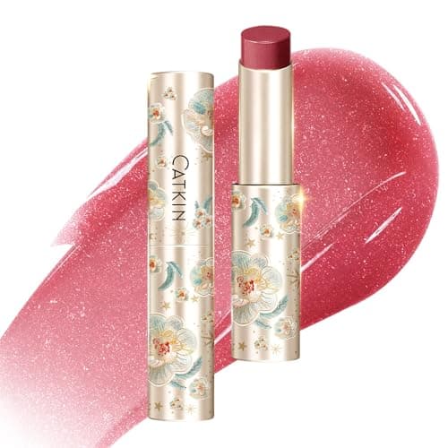 Image of CATKIN Glossy Tinted Lip Balm, Hydrating Natural Lip Repair Melting Balm, Sheer Colour Plumping Lip Gloss, Butter Formula for Dry Cracked Lips, 3.4g