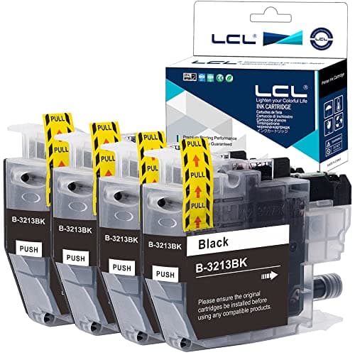 Image of LCL Compatible Ink Cartridge LC-3213 LC3213 LC-3213BK (4Pack Black) Replacement for Brother DCP-J770 DCP-J772DW DCP-J774DW MFC-J890DW DCP-J572DW MFC-J491DW MFC-J895 MFC-J497DW