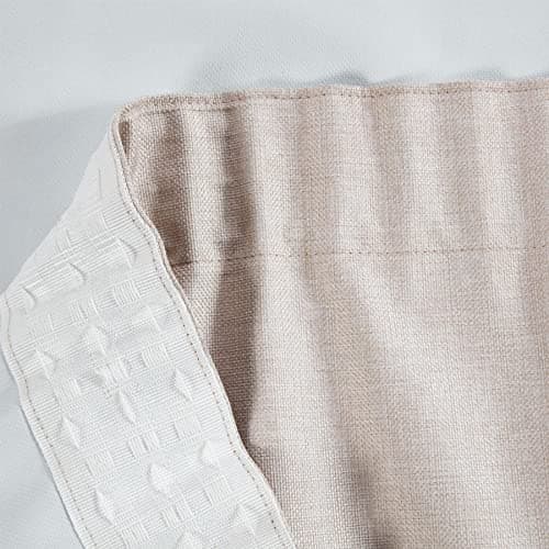 Image of Sundour Eclipse Blackout Pencil Pleat Curtains Natural Beige 66x54 Fully Lined Curtain Pair