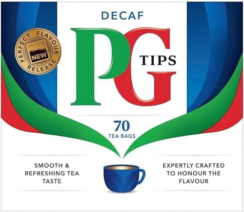 Image of PG Tips Decaffeinated 70 Teabags (Pack of 3, Total 210 Teabags)
