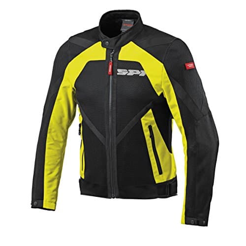 Image of Spidi Motorcycle Textile Jacket Netstream Yellow Size L