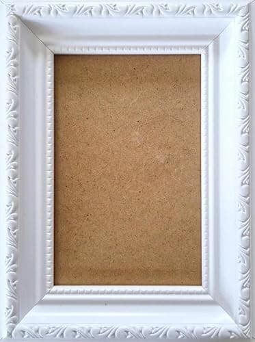 Image of Aryllis Vintage A2 Photo Frame, White, Wall Mountable Premium Picture Frame with Perspex Front