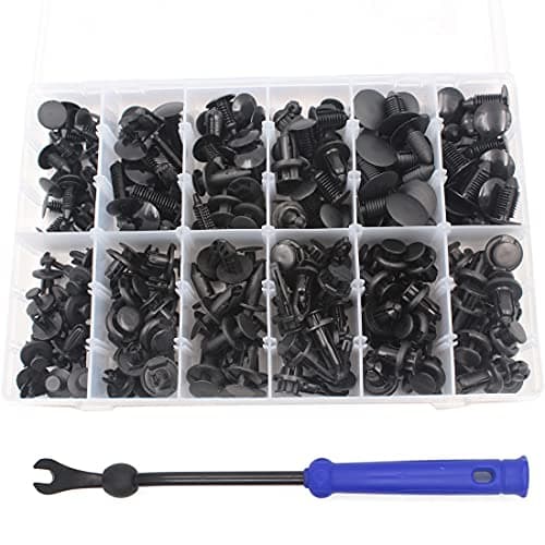 Image of Car Retainer Clips 240pcs 12 Sizes Push Retainer Clips Nylon Clips Rivet Car Body Trim Clips Assortment with Screwdriver for GM Ford Toyota Honda Chrysler