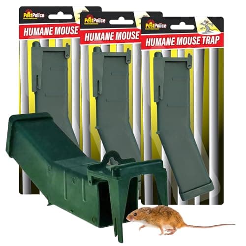 Image of SOL 3pk Humane Mouse Traps, Effective Mousetraps for Indoors and Outdoors UK, Safely Captures Mice Without Harm, No-Touch Release Live Catcher, Safe for Kids and Pets, Best Solution for Pest Control