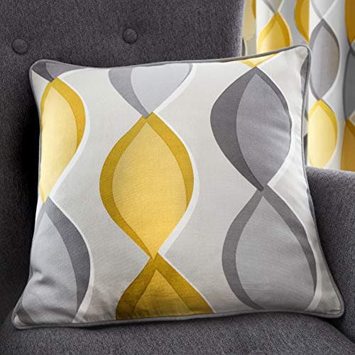 Image of Fusion - Lennox - 100% Cotton Cushion Cover - 43x43cm (17x17") in Grey