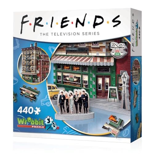 Image of Wrebbit, Friends: Central Perk Cafe (440-Piece), 3D Jigsaw Puzzle, Ages 14+, 1+ Players, 24 x 19 x 33cm