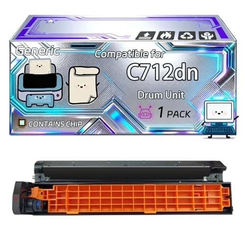 Image of C712dn Drum Unit Compatible for Okidata OKI C712DN C712N Printers, With Chip, 30000 Pages, Vibrant Colours (1 Pack Magenta)