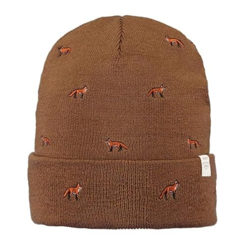 Image of Barts Vinston Fox Beanie Hat with Cuff Winter (One Size - Brown)