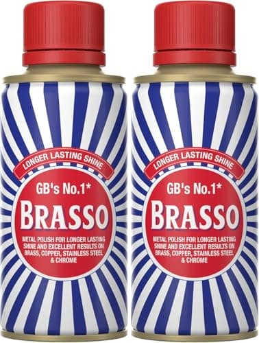 Image of Brasso Metal Polish (Pack of 2)- Long-Lasting Shine for Brass, Copper, Stainless Steel, and Chrome (75 ml each)