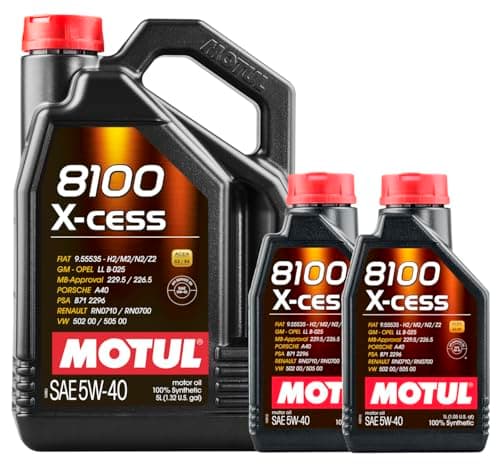 Image of WOL 5W40 Advanced Fully Synthetic Engine Oil Motul-8100 X-cess A3/B4 High Mileage Car Engine Oil 102870 (7 L)
