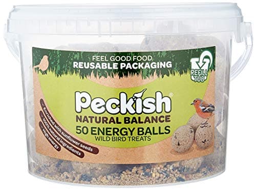 Image of Peckish Natural Balance Energy Suet Fat Balls for Wild Birds, 50 Tub, 27 x 27.5 x 19 cm