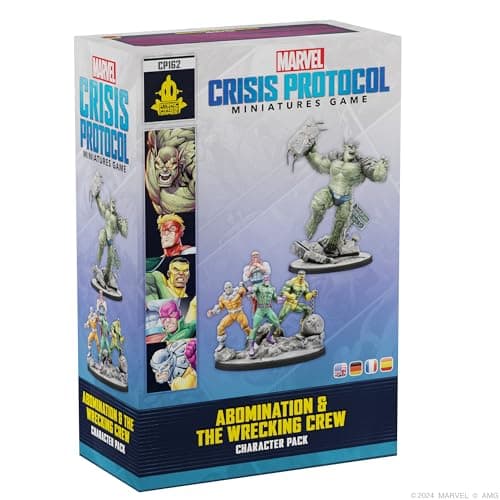 Image of Atomic Mass Games | Marvel Crisis Protocol: Abomination & Wrecking Crew | Miniatures Board Game | Ages 14+ | 2 Players | 60+ Minutes Playing Time