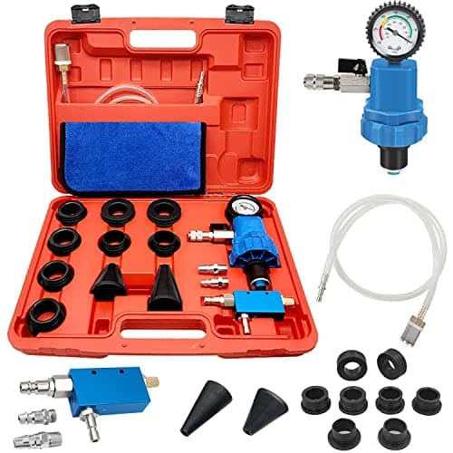 Image of ZKTOOL Universal Automotive Coolant System Refiller, Car Antifreeze Pneumatic Vacuum Refill Tool Kit, Engine Radiator Flush, Cooling System Purge Kit, Water Tank Coolant Filling Kit