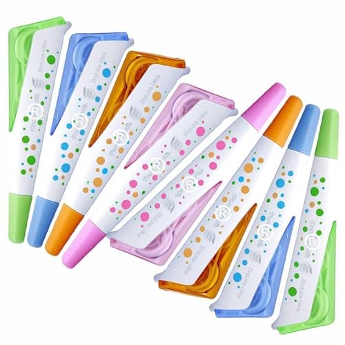 Image of 8 x Papermate Liquid Paper DryLine Ultra Correction Tape Pen, 5mm x 6m, Assorted Colours - Loose in Plain Packaging
