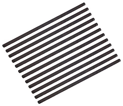 Image of Amtech 12pc 6" Junior Hacksaw Blades, 32 TPI Carbon Steel for Fine Cuts in Metal and Plastic, Fits Most Mini Frames