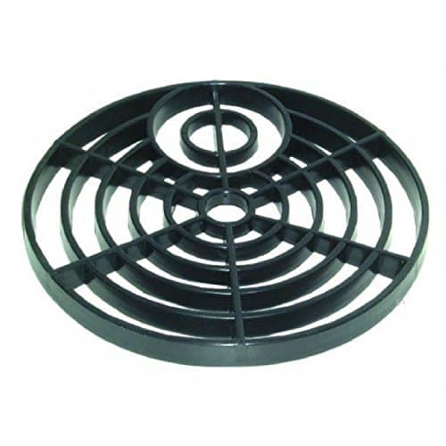 Image of 6" Black Drain Cover Round Gulley Grid/Plastic Drainage Grille Gully 15cm