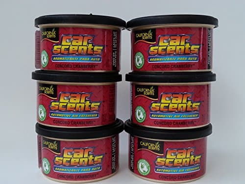 Image of Car Scents California Concord Cranberry Air Freshener Pack of 6