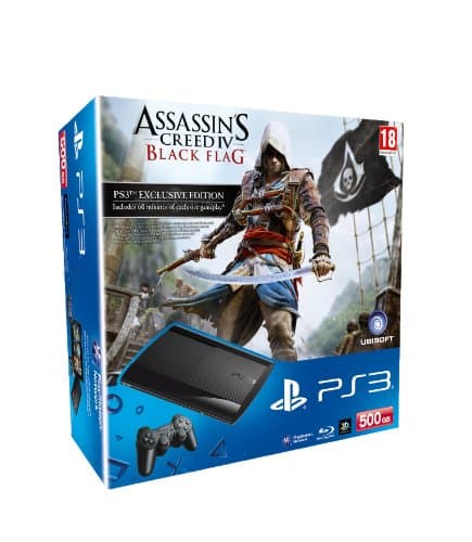 Image of Sony PlayStation 3 500GB Console with Assassin's Creed IV: Black Flag