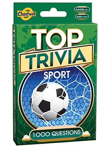 Image of Cheatwell Games Sport Top Trivia - Party Game - Family Game - Travel Game - Fun and Easy to Play - 1000 Sports Trivia Questions - for 2 or More Players - Ages 14+