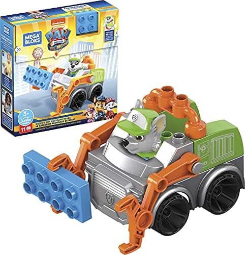 Image of Mattel Mega Bloks PAW Patrol Rocky's City Recycling Truck, 7.93 x 6 x 4 inches