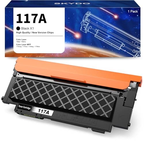 Image of Skydo 117A Black Toner Cartridges Compatible for HP W2070A Black for HP Color Laser MFP 178nw 179fnw 150nw 150a 178nwg 179fwg Printer (1 Black, with Chip)