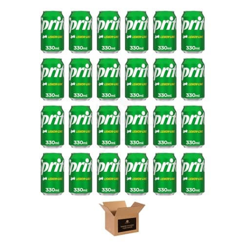 Image of Sprite Lemon & Lime Soft Drinks – Regular & Zero Sugar Fizzy Drinks | Classic Original Taste | Refreshing Sparkling Citrus Beverage, No Caffeine | (Cans 24 pack- 330ml, Lemon & Lime)