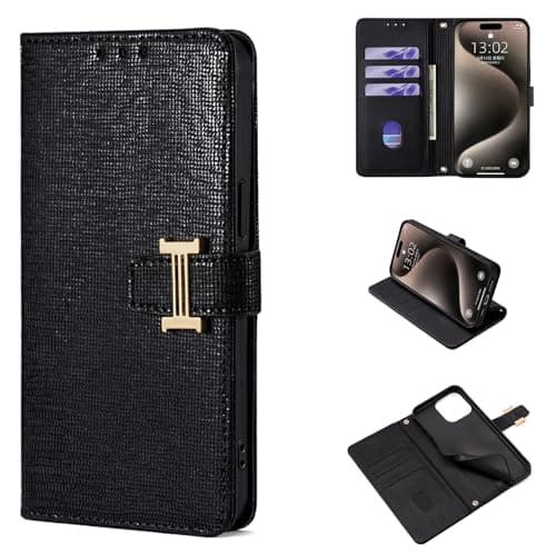 Image of Jiajihua Case Cover Compatible with Huawei Mate 9 Card Slot Flip Stand Magnetic Closure Black