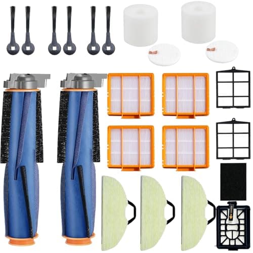 Image of JoyBros Replacement Parts Accessories for Shark AV2610WA RV2610WA Matrix Plus 2- in-1 Robot Vacuum Cleaner,2 Main Brush,4 Filters,3 Mop Pads,6 Side Brushes,2 Pre Filter,&1 Pre-Motor 2 Foam Filter