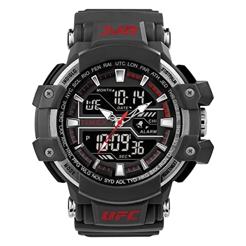 Image of Timex UFC Men's 53mm Gray Resin Strap Chronograph Watch TW5M51900