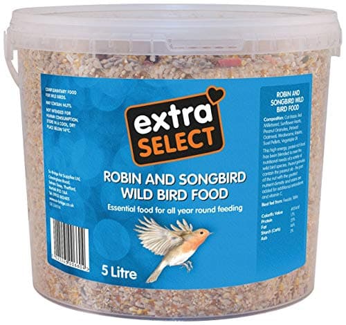 Image of Extra Select Robin and Songbird Feed Mix Tub, 5 Litre