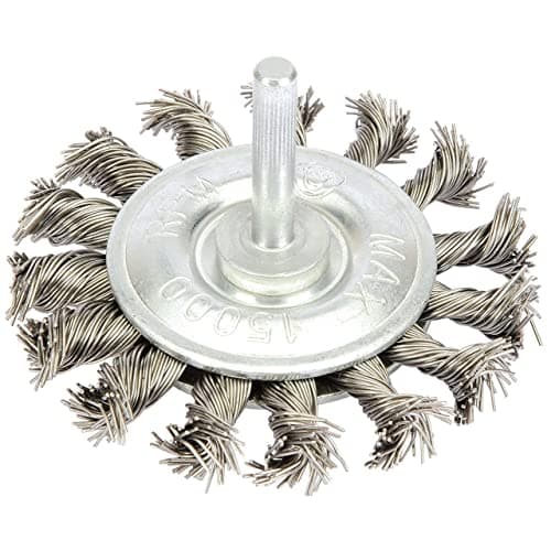 Image of Draper 41434 Twisted Wire Wheel Brush, 75mm,Blue