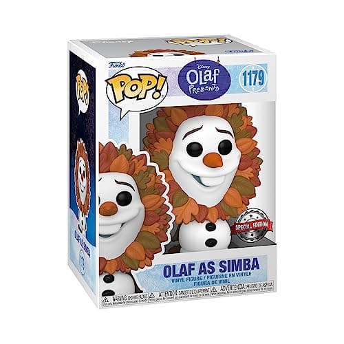 Image of Funko Pop! Disney: Frozen - Olaf As Lion King - Amazon Exclusive - Collectable Vinyl Figure - Gift Idea - Official Merchandise - Toys for Kids & Adults - Movies Fans - Model Figure for Collectors
