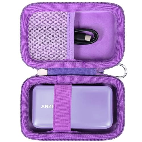 Image of Khanka Hard Carrying Case Replacement for Anker Nano 30w/Anker 533 Power Bank 30W,Storage Travel Cover for Anker 10,000mAh Power Bank(Purple,Case Only)