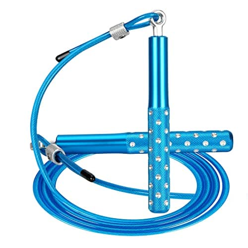 Image of Jump Rope, Wastou Speed Jumping Rope for Training Fitness Exercise, Adjustable Adults Workout Skipping Rope for Men, Women, Kids, Girls