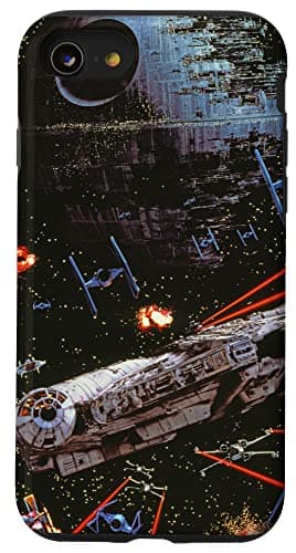 Image of Star Wars Return of the Jedi Death Star II Battle Black Case for iPhone SE (2020) / 7 / 8