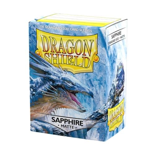 Image of Dragon Shield | Standard Size Card Matte Sleeves | 100 CT - Smooth & Tough Premium TCG Sleeves - Compatible with Pokemon, Flesh & Blood, One Piece & Magic the Gathering | Sapphire Matte