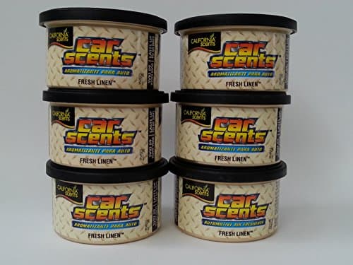 Image of Car Scents California Sents Fresh Linen Air Freshener Pack of 6