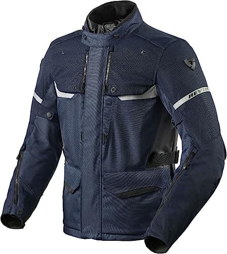 Image of REV'IT! Revit Outback 4 H2O Motorcycle Textile Jacket, dark blue, 2XL