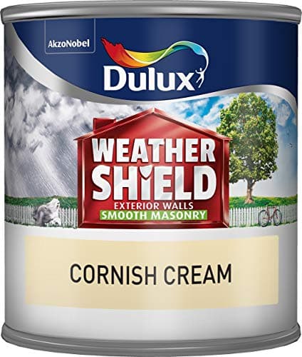 Image of Dulux Weathershield Smooth Masonry 250ml CORN CREAM