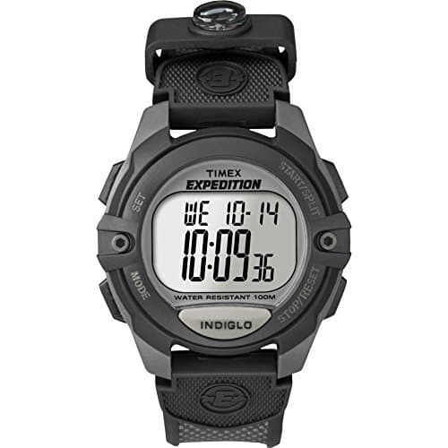 Image of Expedition Timex Men's Digital Watch with LCD Dial Digital Display and Black Nylon Strap T40941